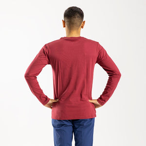 Men's Track Long Sleeve Shirt (Nova Red)