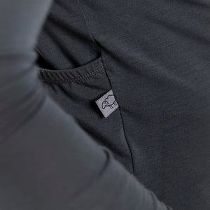 Men's Pecora Long Sleeve Merino Jersey (Charcoal)