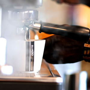 ciovita coffee being prepared in espresso machine
