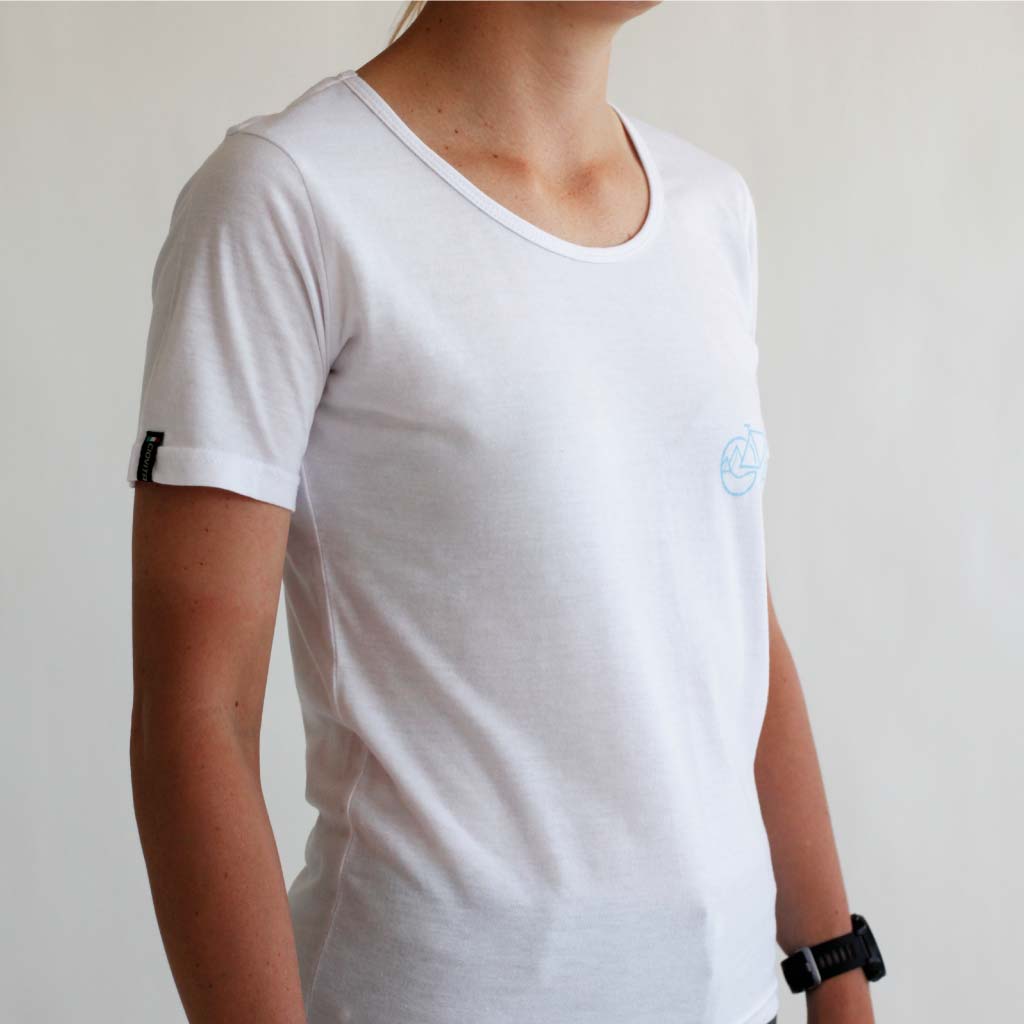 Women's White Skyline Recycled T Shirt